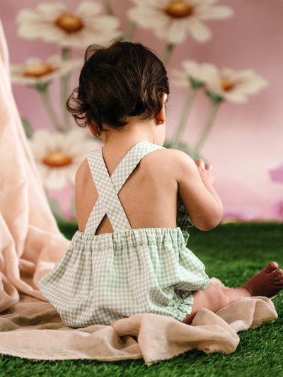Strawberry Fields Romper - Minty