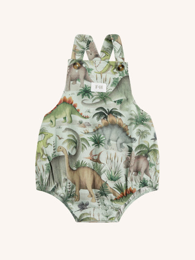 'Prehistorica' Brontis Romper - Olive Leaf