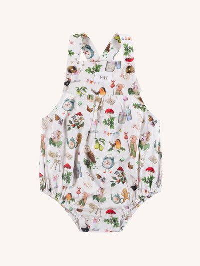 'Mini Magic' Playful Romper - Latte