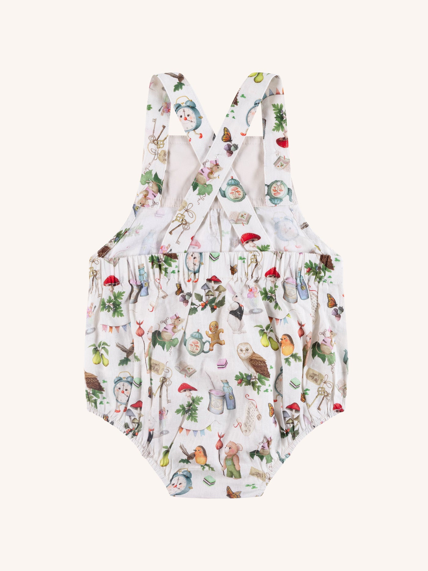 'Mini Magic' Playful Romper - Latte