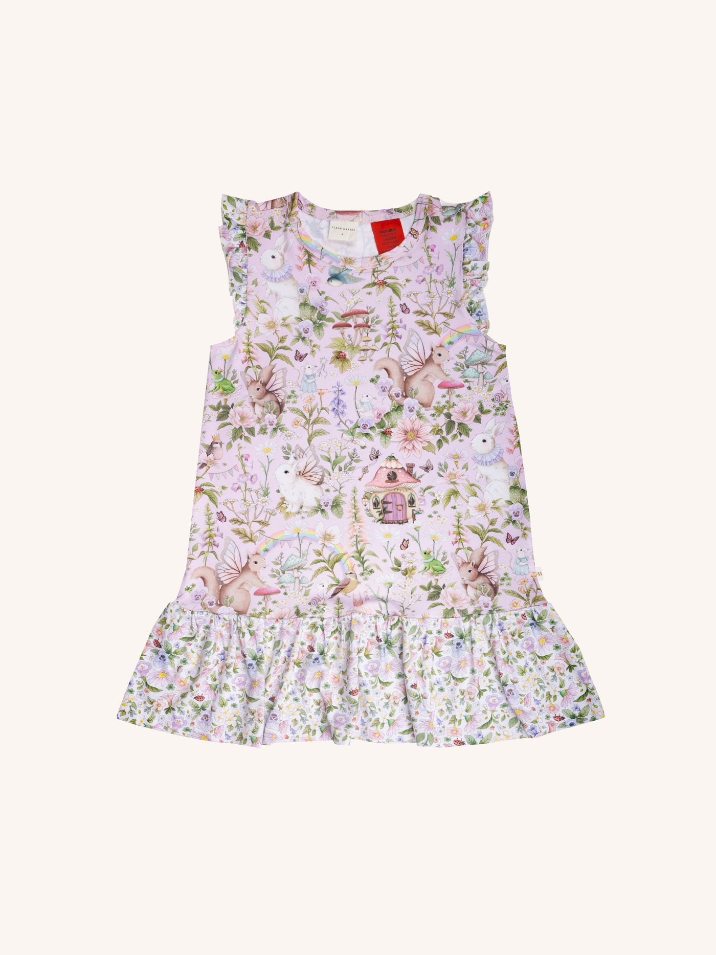 'Fairyland' Nightie - Pink Lavender 3-8