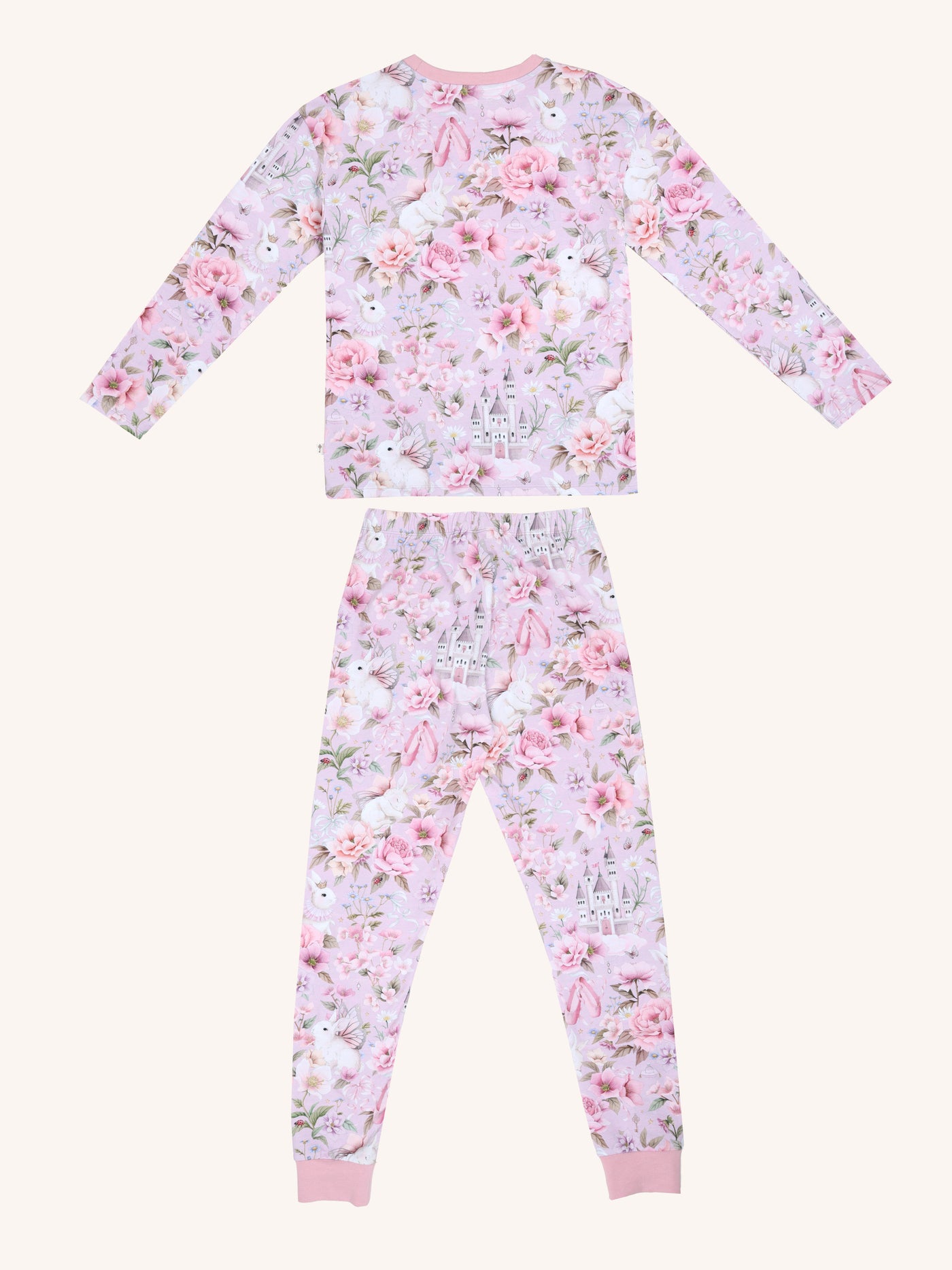 'Castle Gardens' Long Sleeve Sleep Set - Sweet Lilac 8-16