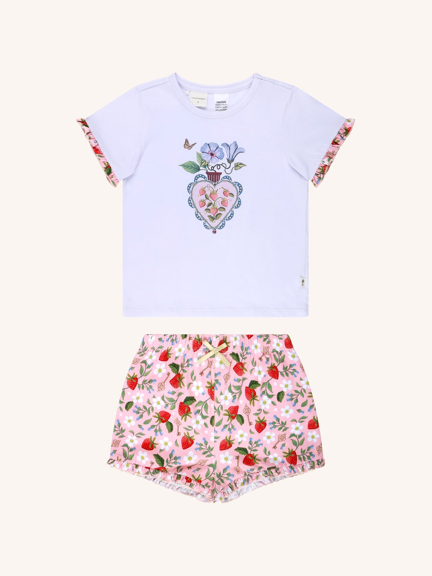 'Hearts Floral' Admire Sleep Set - Pink
