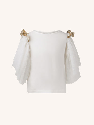 'All my Hearts' Butterfly Top - Snow