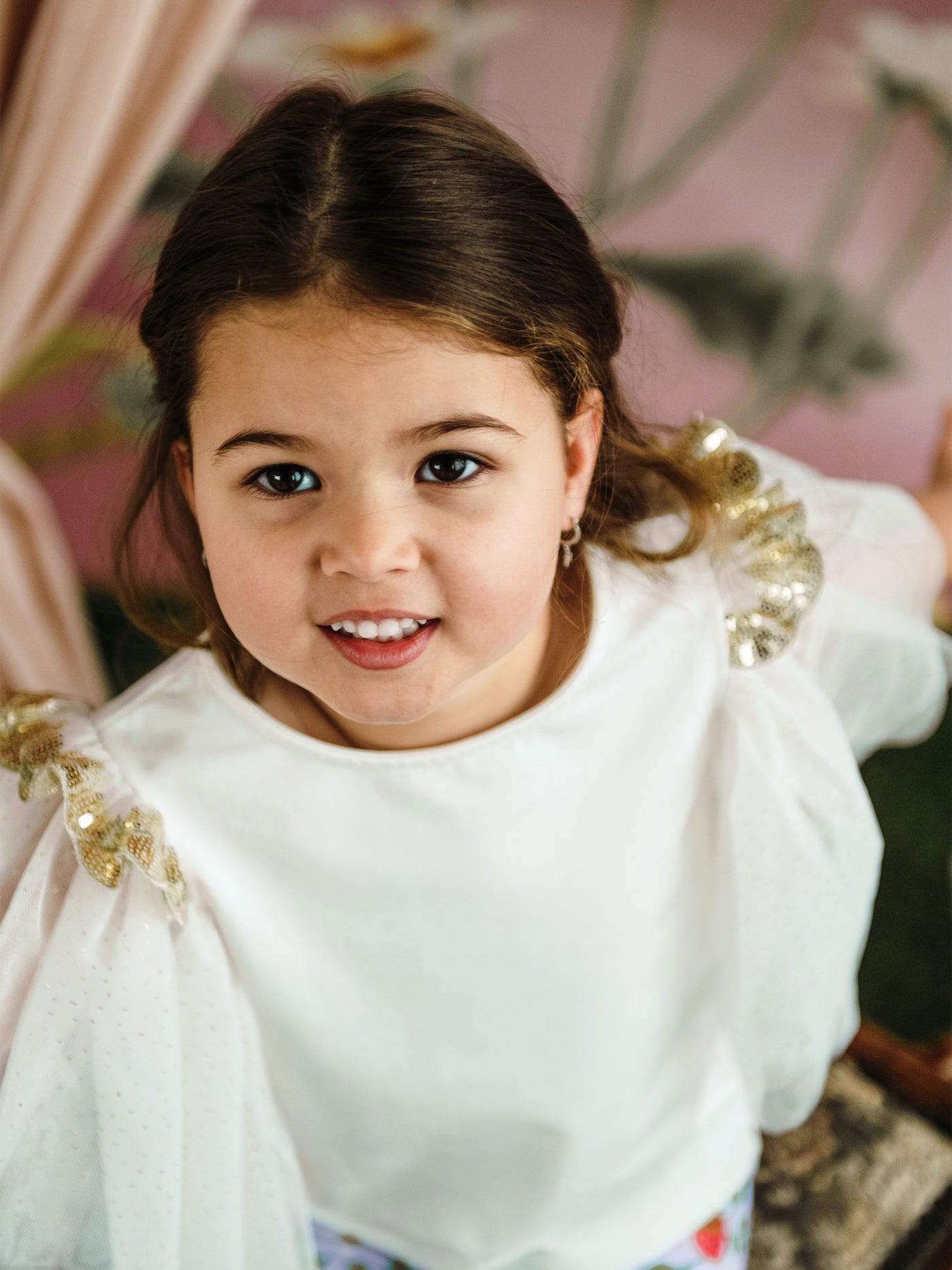 'All my Hearts' Butterfly Top - Snow