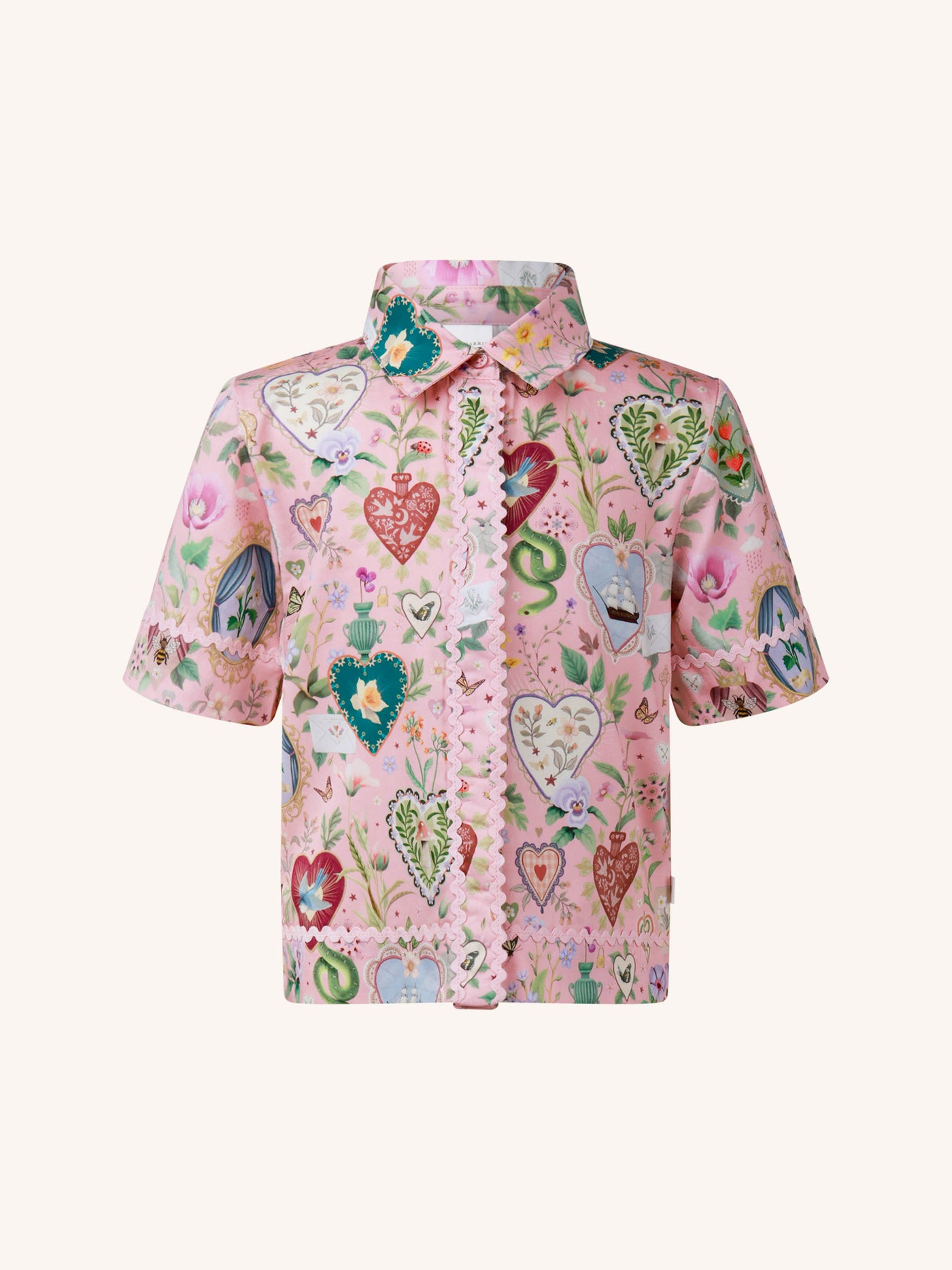 'All my Hearts' Amore Shirt - Parfait Pink