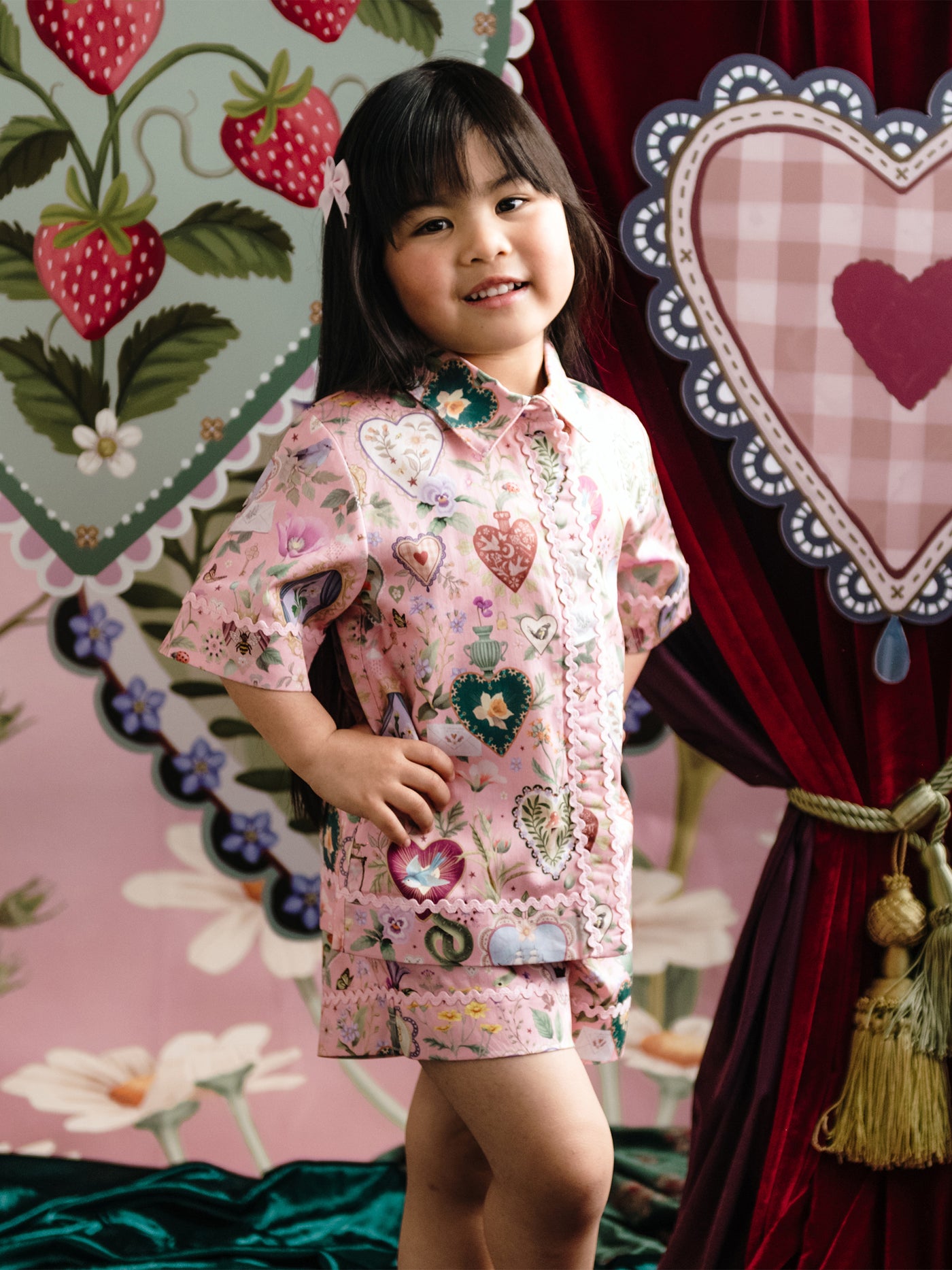 'All my Hearts' Amore Shirt - Parfait Pink
