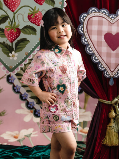 'All my Hearts' Amore Shirt - Parfait Pink