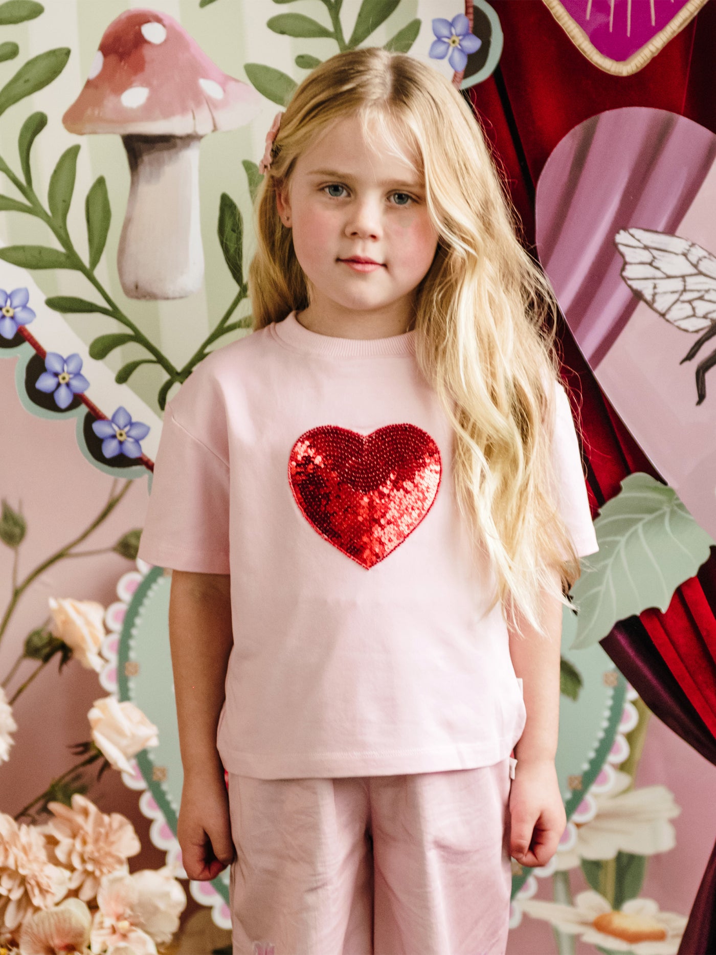 'All my Hearts' Heartbeat Top - Strawberry Cream