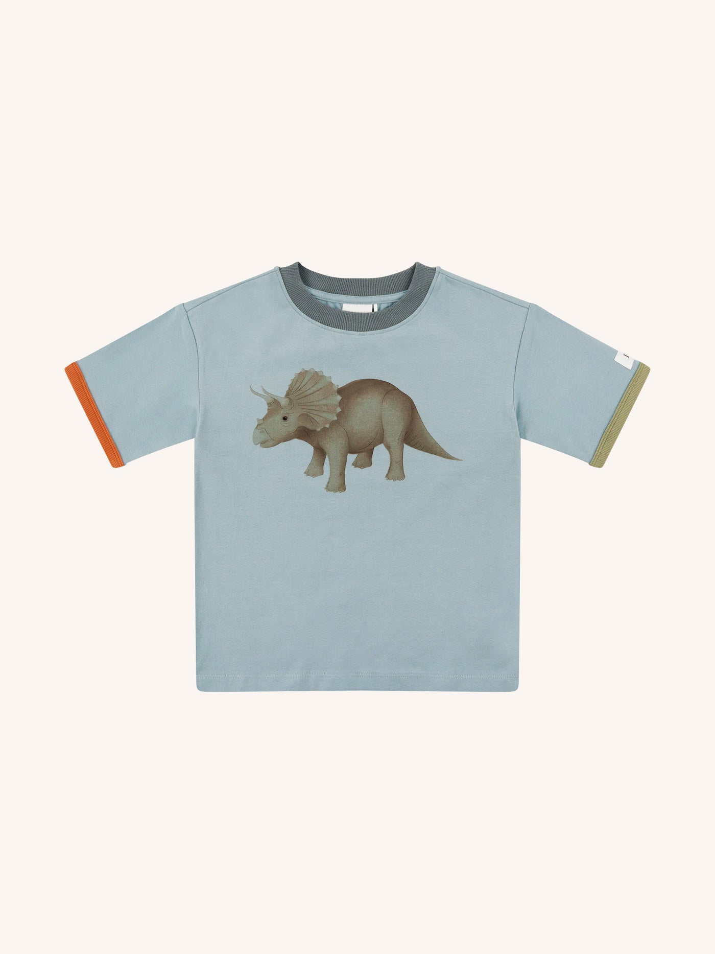 'Prehistorica' Creston Tee - Dusty Teal