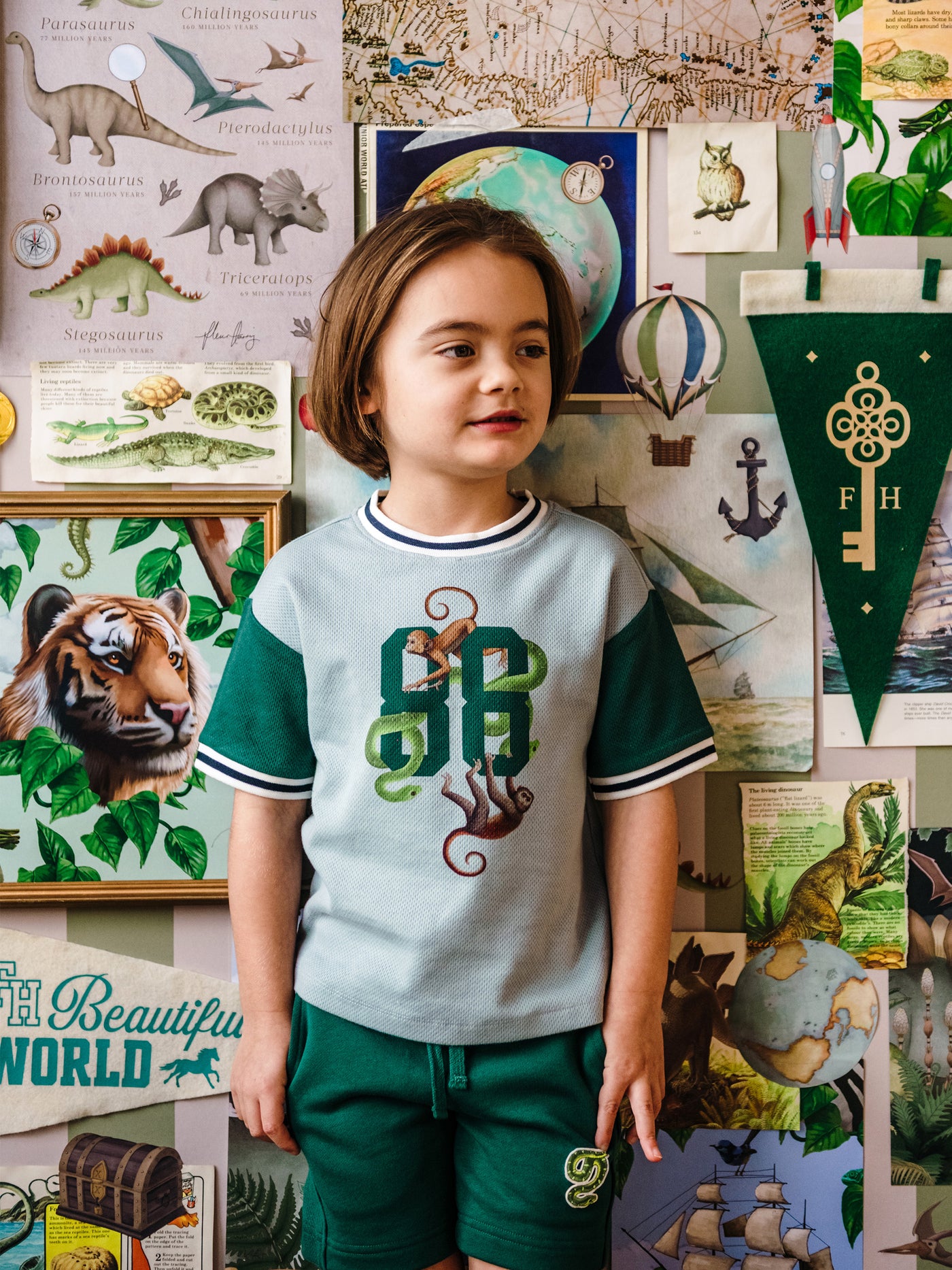 'Beautiful World' Hero Tee - Iced Aqua