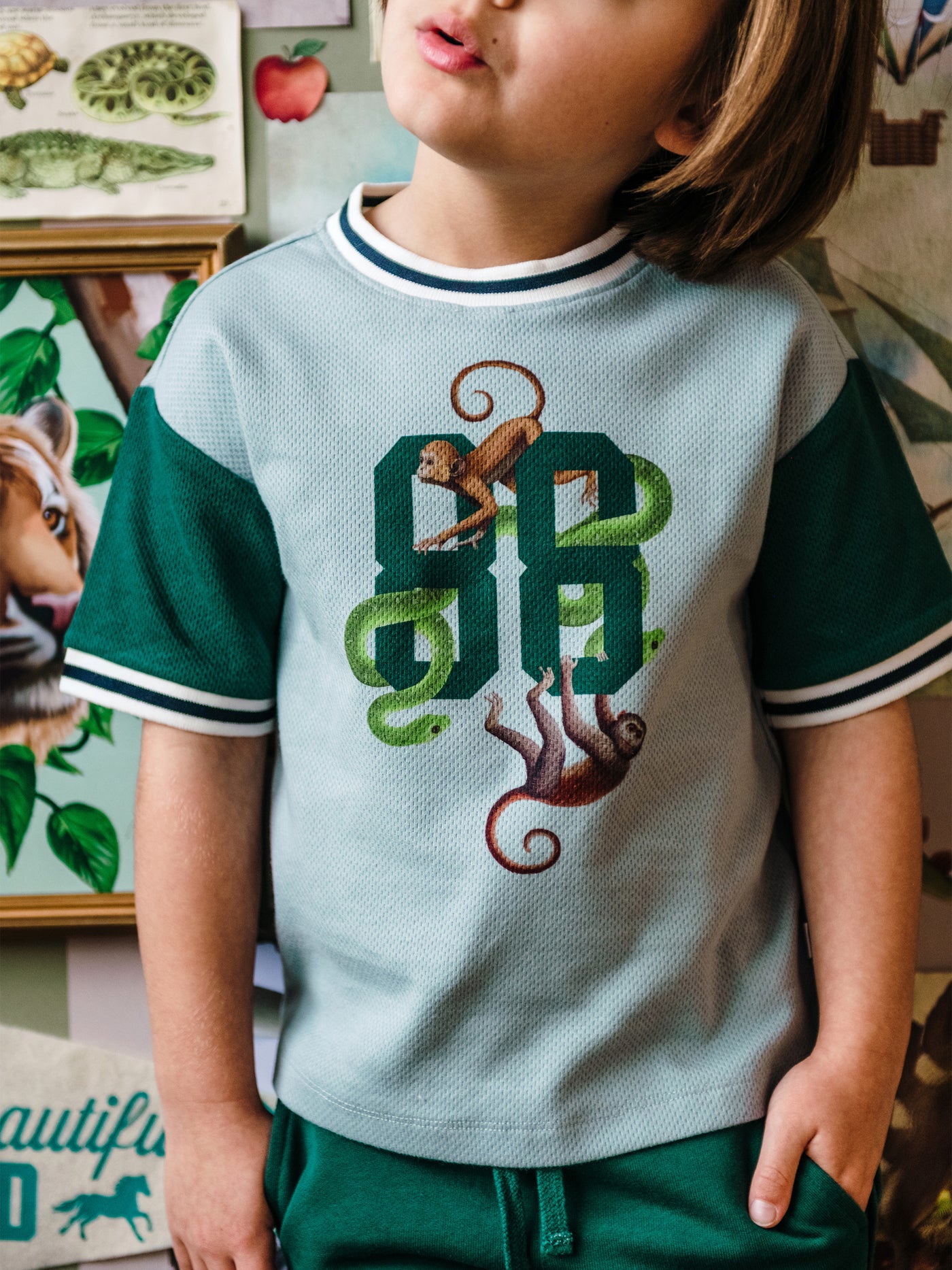 'Beautiful World' Hero Tee - Iced Aqua