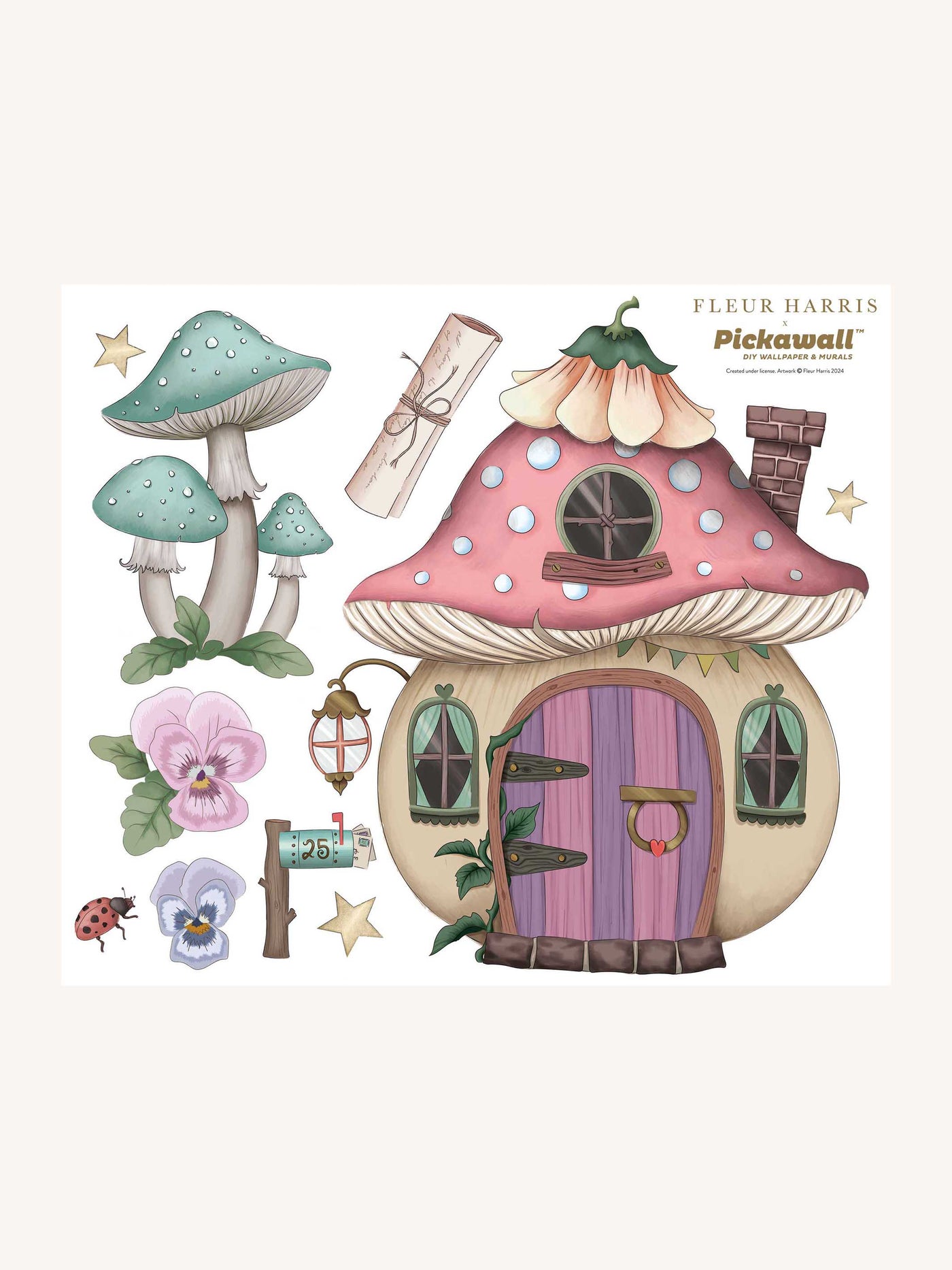 'Fairyland' Decals by Fleur Harris X Pickawall