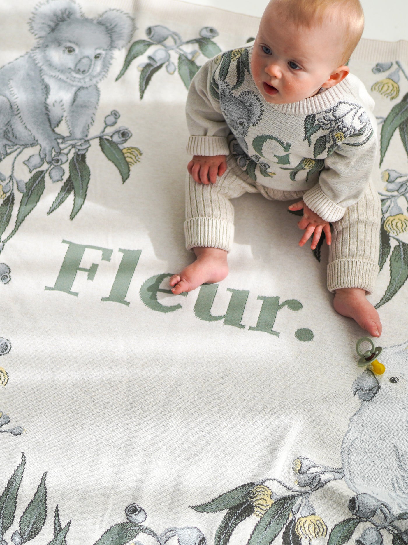 Fleur Harris X Namely Co 'Bush Melody' Personalised Name Blanket