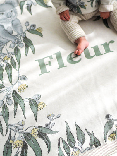 Fleur Harris X Namely Co 'Bush Melody' Personalised Name Blanket