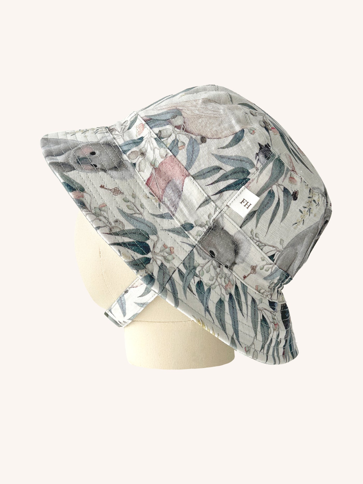 'Bush Babies' Bush Bucket Hat - Bush Babies Gardenia