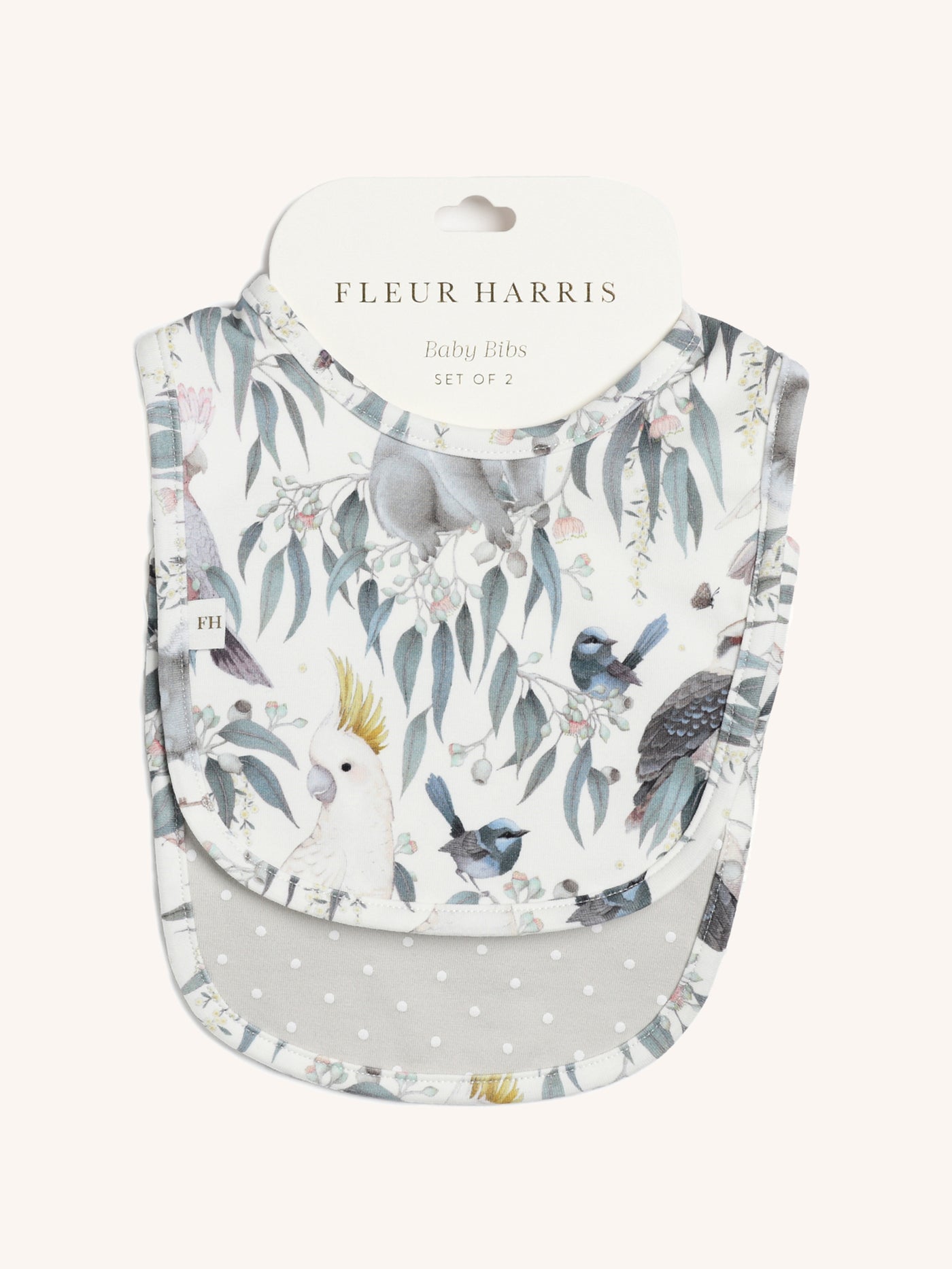 'Bush Babies' Bib Set - Bush Melody Spot