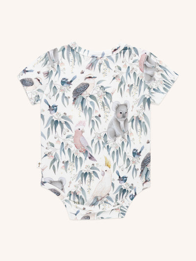 'Bush Babies' Australia Bush Bodysuit - Bush Babies Gardenia