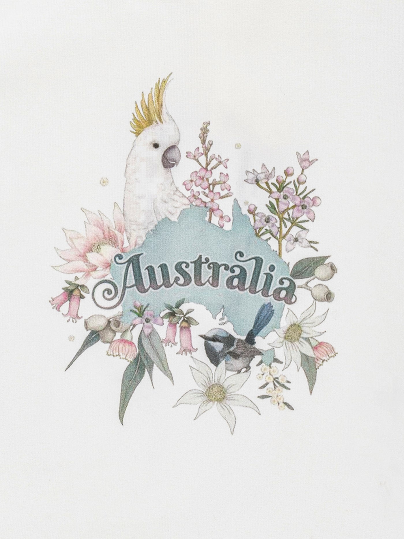 'Bush Babies' Australia Bush Bodysuit - Snow