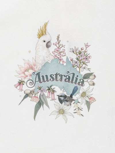 'Bush Babies' Australia Bush Bodysuit - Snow