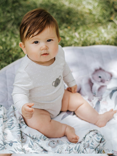 'Bush Babies' Koala Long Sleeve Bodysuit - Bush Melody Spot