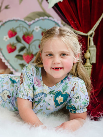 'All my Hearts' Plume Sleep Set - Powder Blue