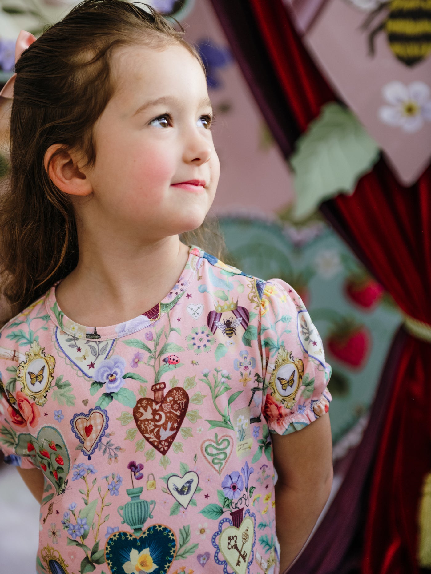 'All my Hearts' Plume Sleep Set - Parfait Pink