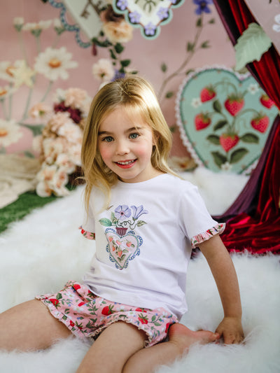 'Hearts Floral' Admire Sleep Set - Pink