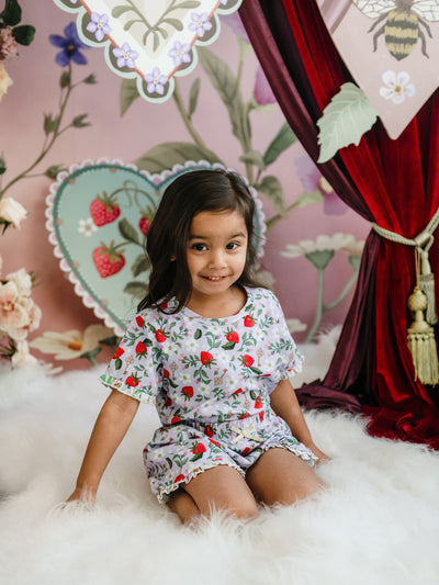 'Hearts Floral' Admire Sleep Set - Violet