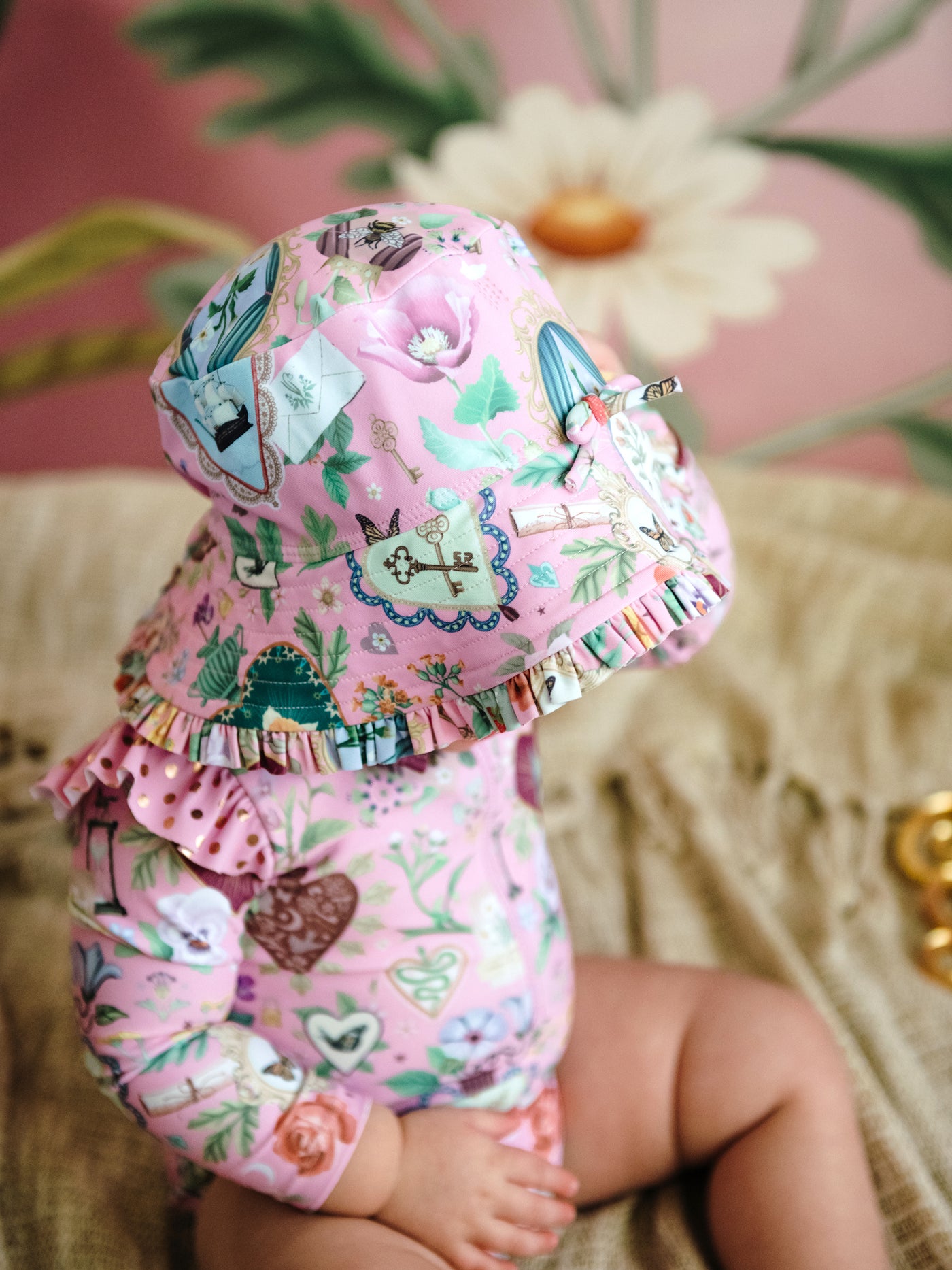All my Hearts' Solis Swim Hat - Pink Love