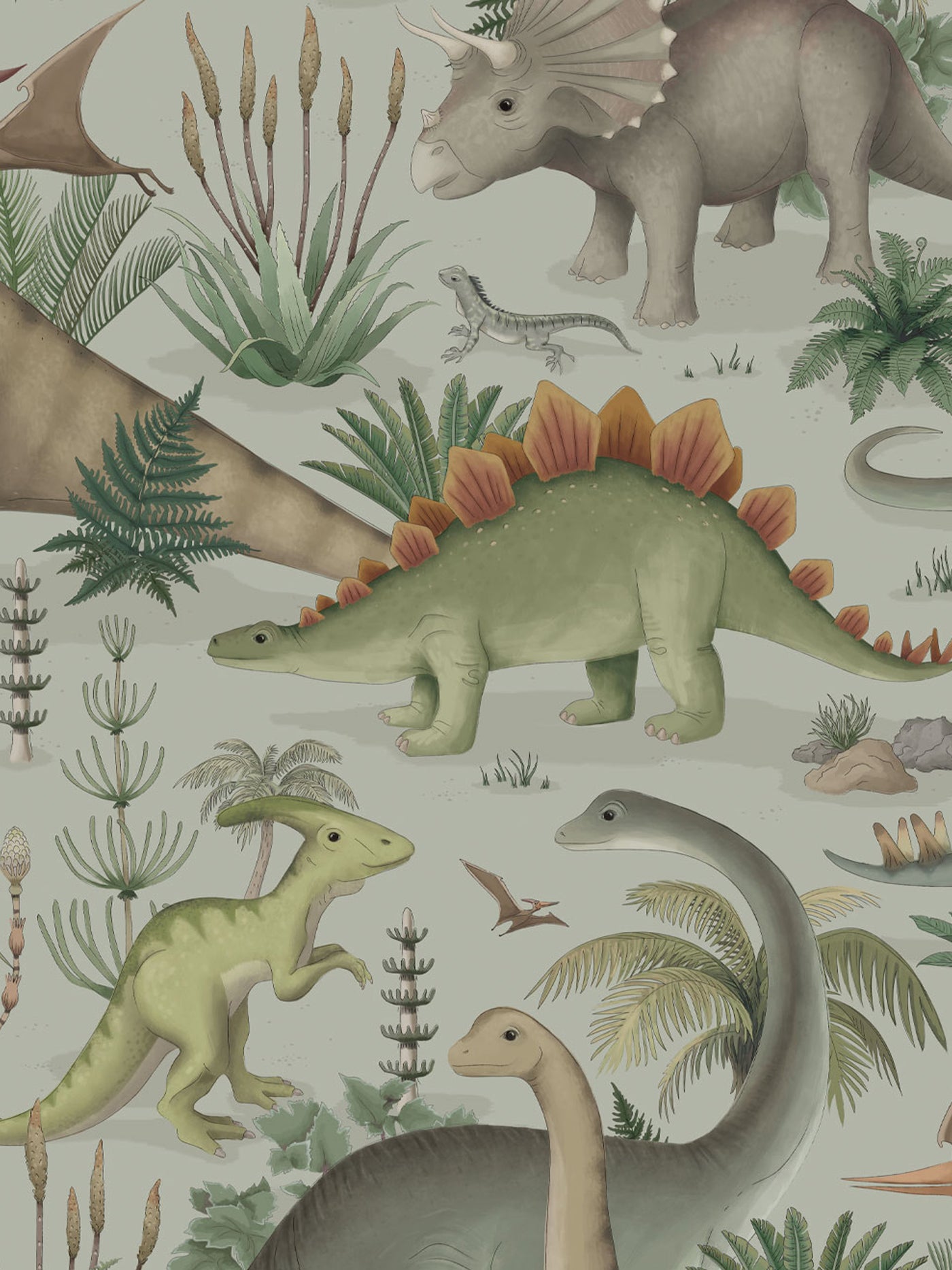 'Prehistorica' Wallpaper-Dew