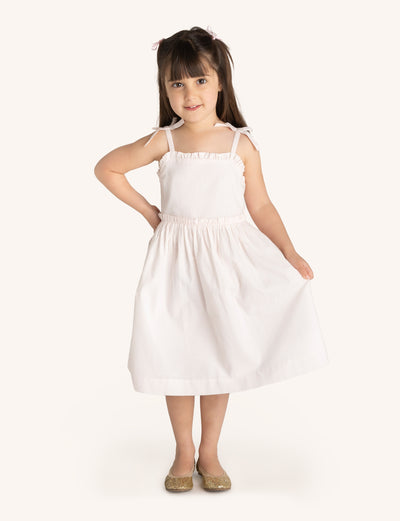 Sleeveless Dress - Blush Stripe