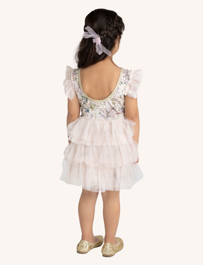 Tiered Tulle Jersey Dress - Garden Party