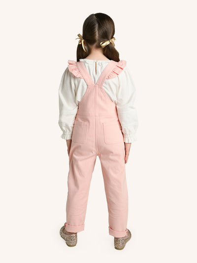 Frill Jumpsuit-Quartz Pink